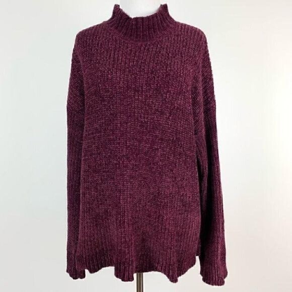 Time and tru sweater size XL 16-18 mock Chinchilla - Picture 8 of 8